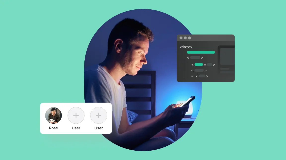 Man commenting on social post